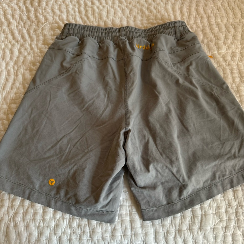Birddogs Gray Men's Performance Shorts with Yellow Logo